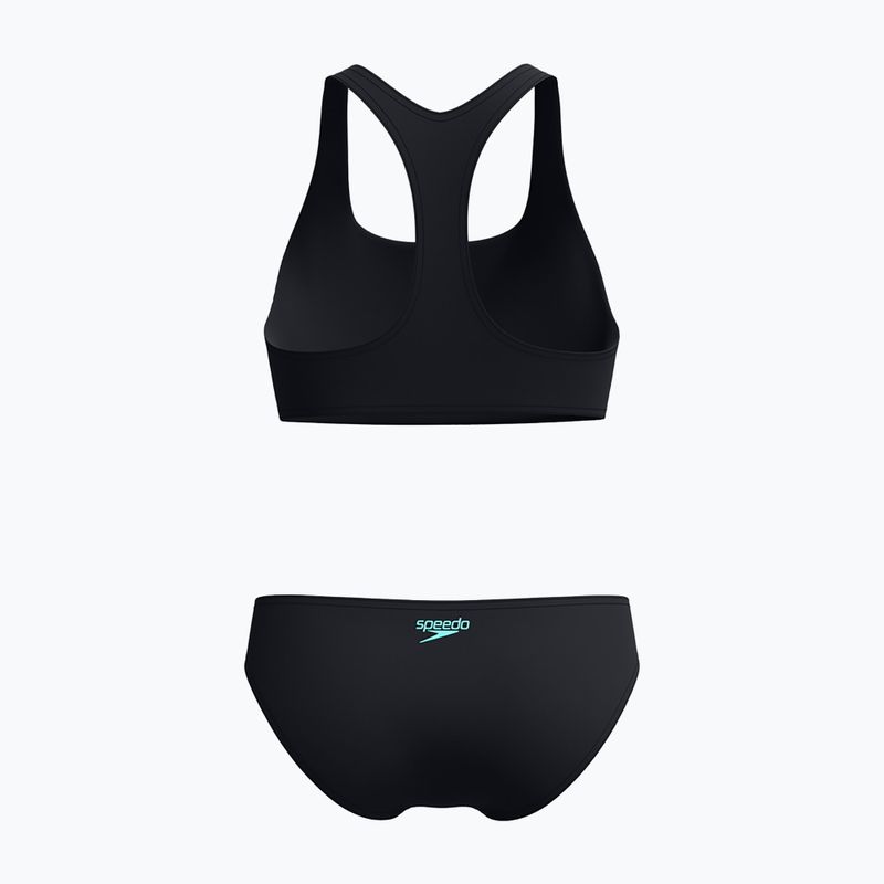 Costum de baie din două piese pentru femei Speedo Placement Bikini set arctic glass 2