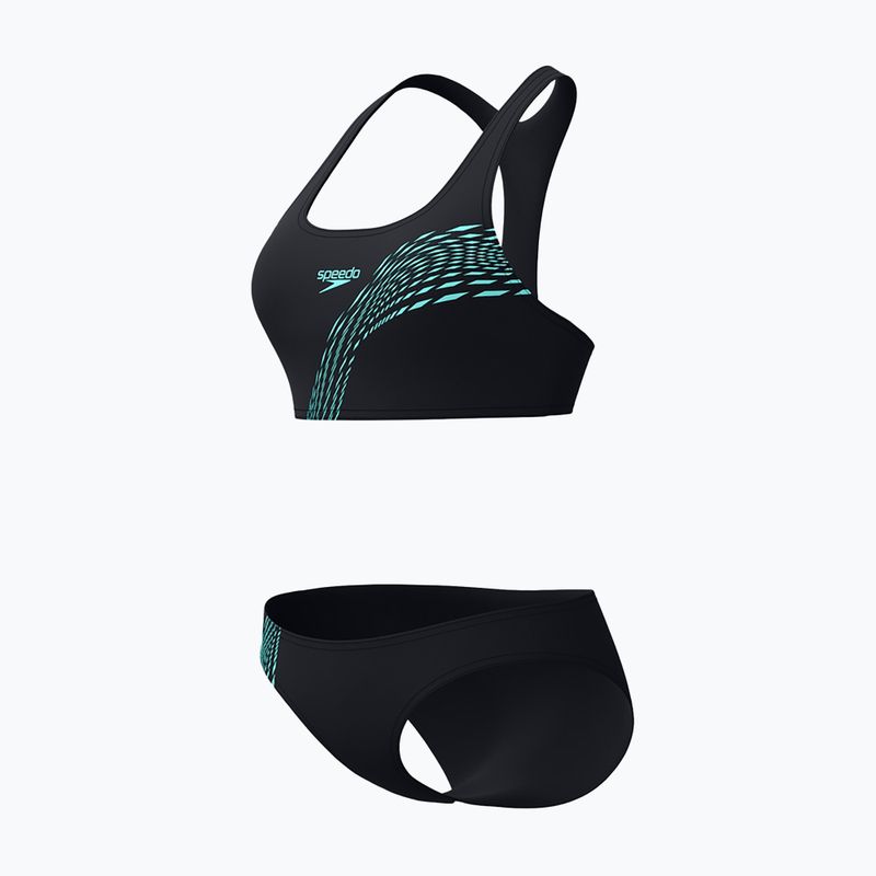 Costum de baie din două piese pentru femei Speedo Placement Bikini set arctic glass 3