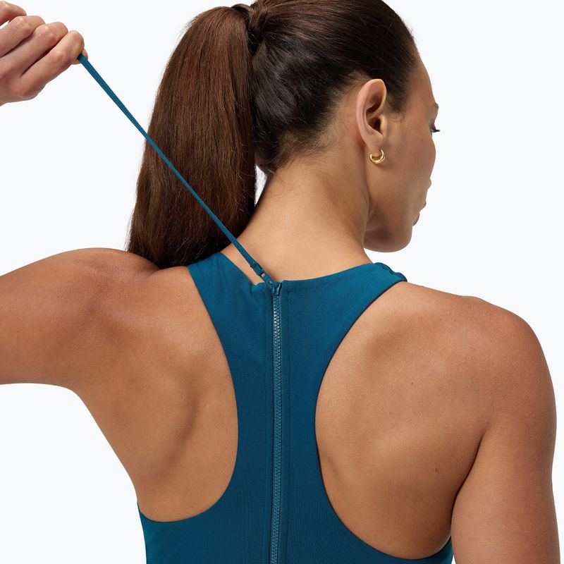 Costum de baie întreg pentru femei Speedo Racer Zip with Built in Swim Bra dark teal 5