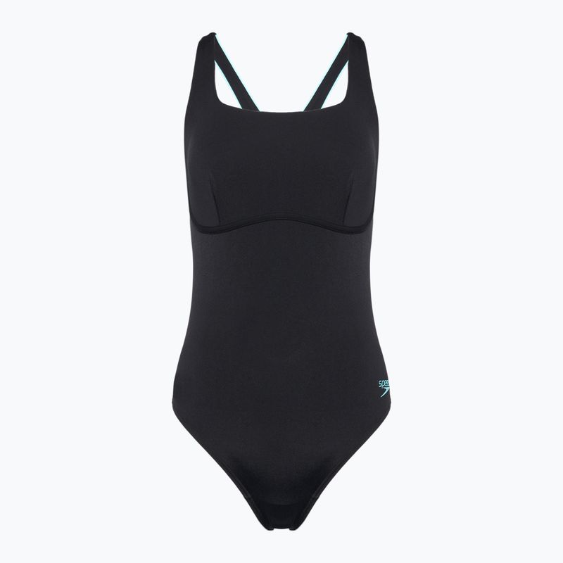 Costum de înot dintr-o piesă pentru femei Speedo Flex Band with Swim Bra anthracite