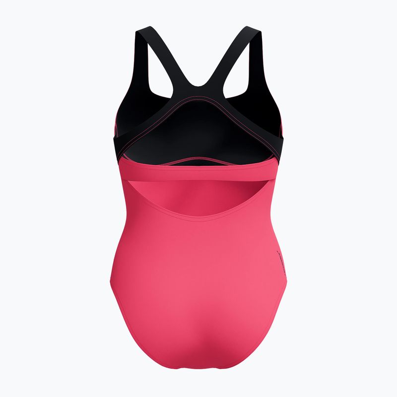 Costum de baie întreg pentru femei Speedo Flex Band with Swim Bra raspbery fill/vermilion/punch 8