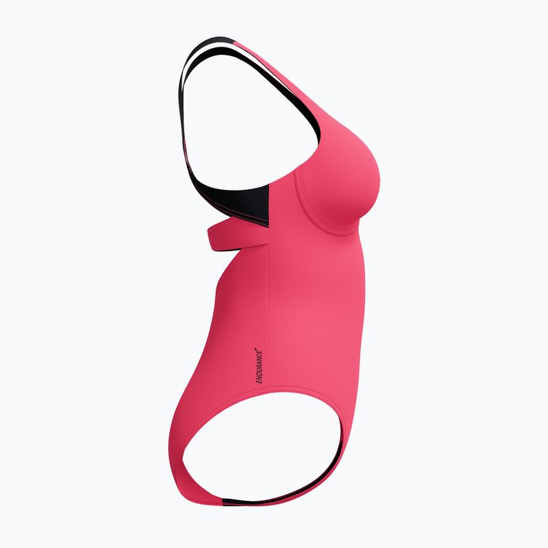 Costum de baie întreg pentru femei Speedo Flex Band with Swim Bra raspbery fill/vermilion/punch 10