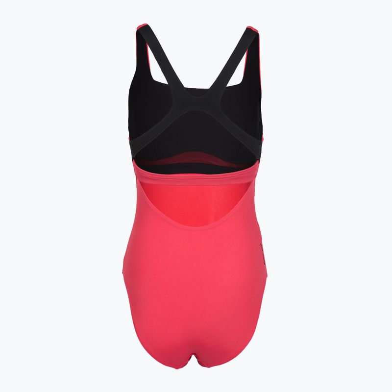 Costum de baie întreg pentru femei Speedo Flex Band with Swim Bra raspbery fill/vermilion/punch 8