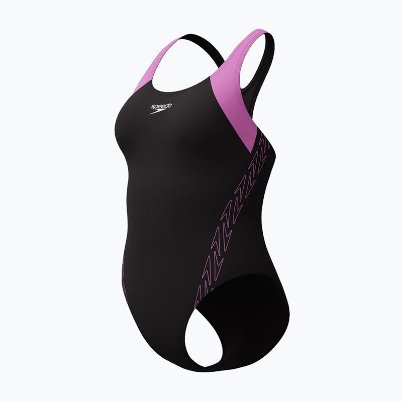 Costum de baie întreg pentru femei Speedo HyperBoom Splice Racerback neon violet 3