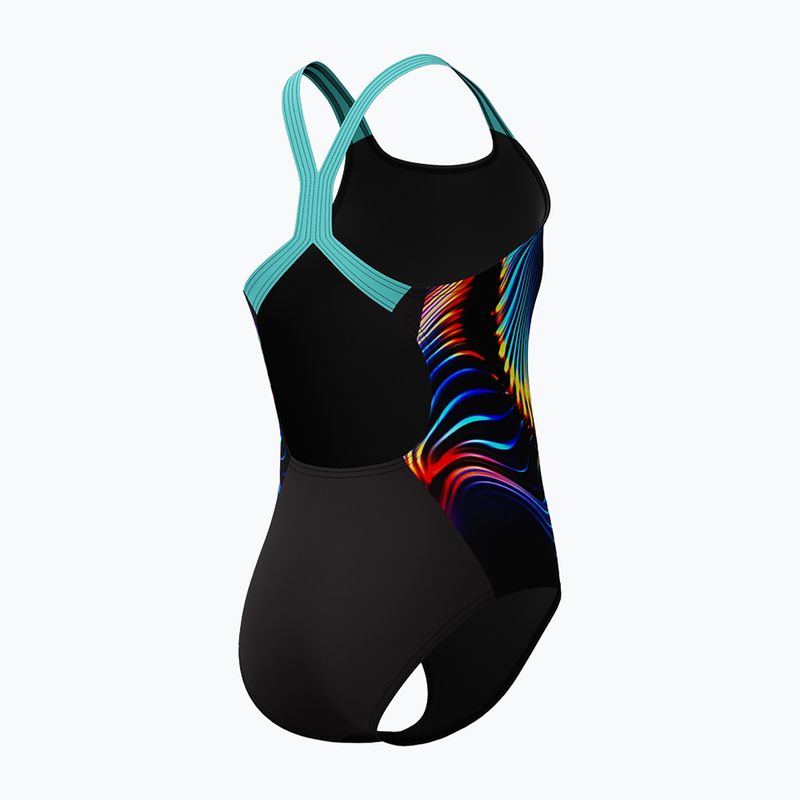 Costum de baie întreg pentru copii Speedo Digital Placement Powerback arctic glass 4
