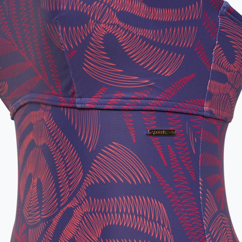 Costum de înot dintr-o piesă pentru femei Speedo Shaping Printed Asymmetric hapuna blue 3