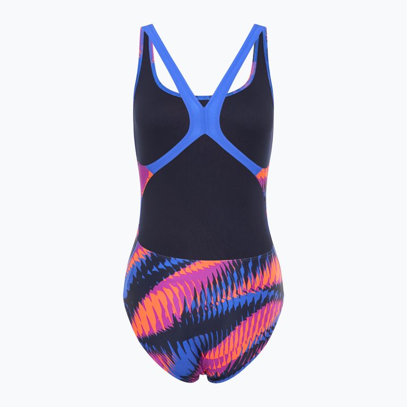Costum de baie dintr-o piesă pentru femei Speedo Allover Digital Powerback razor sharp/diva 2