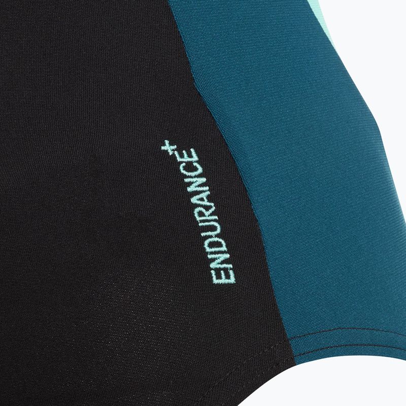 Costum de baie dintr-o piesă pentru femei Speedo High Neck Splice Cross Back dark teal 4
