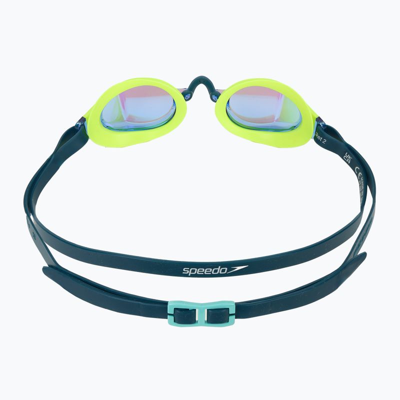 Ochelari de înot Speedo Fastskin Speedsocket 2 Mirror hyper yellow/cobalt/emerald 4