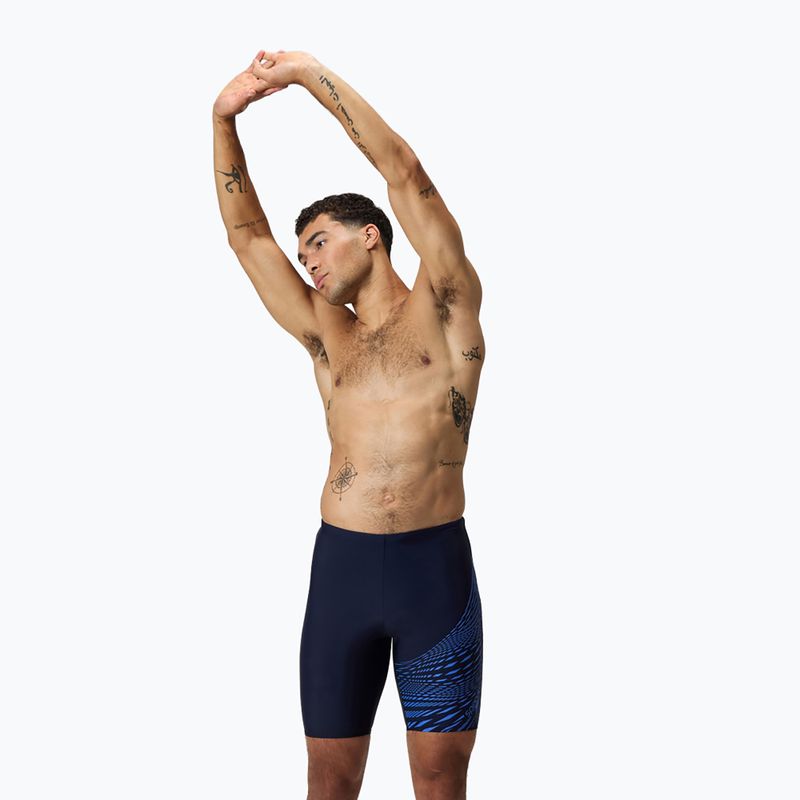 Jammere de înot pentru bărbați Speedo Medley Logo Jammer navy/cobalt pop 8