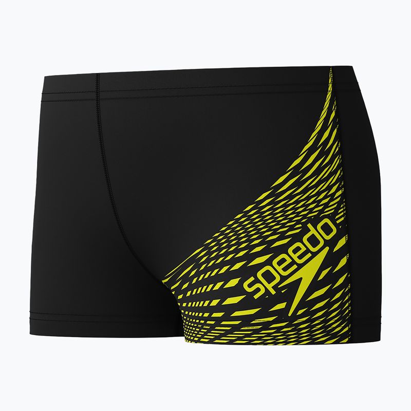 Boxeri de înot pentru copii Speedo Medley Logo Aquashort hyper yellow 3