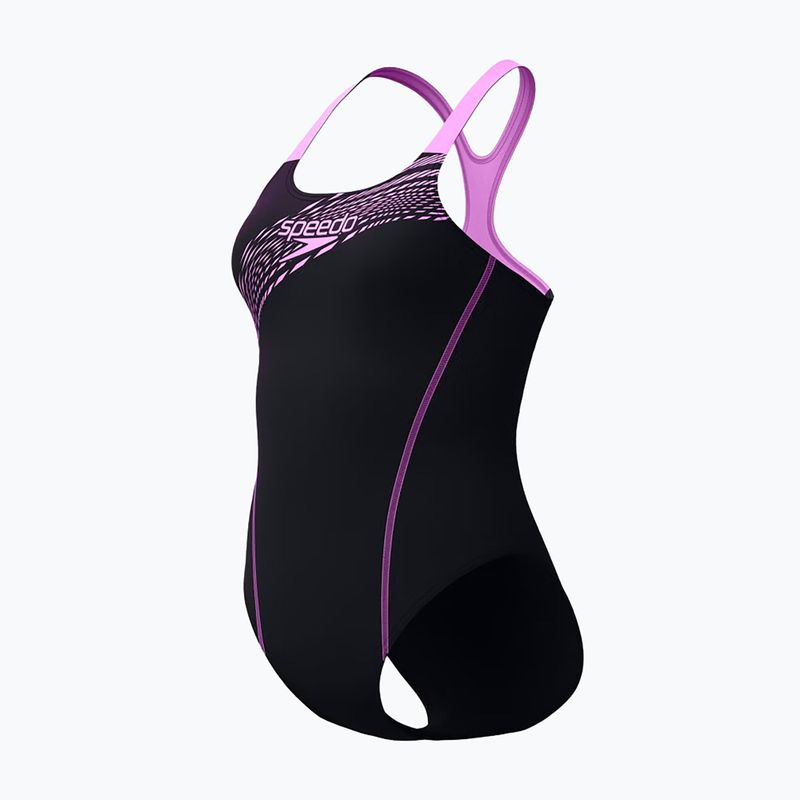 Costum de baie întreg pentru femei Speedo Medley Logo Medalist neon violet 3