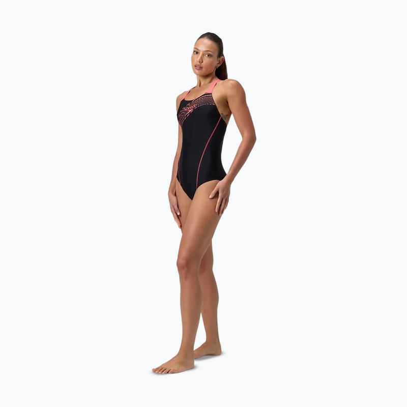 Costum de baie întreg pentru femei Speedo Medley Logo Medalist coral sands 6