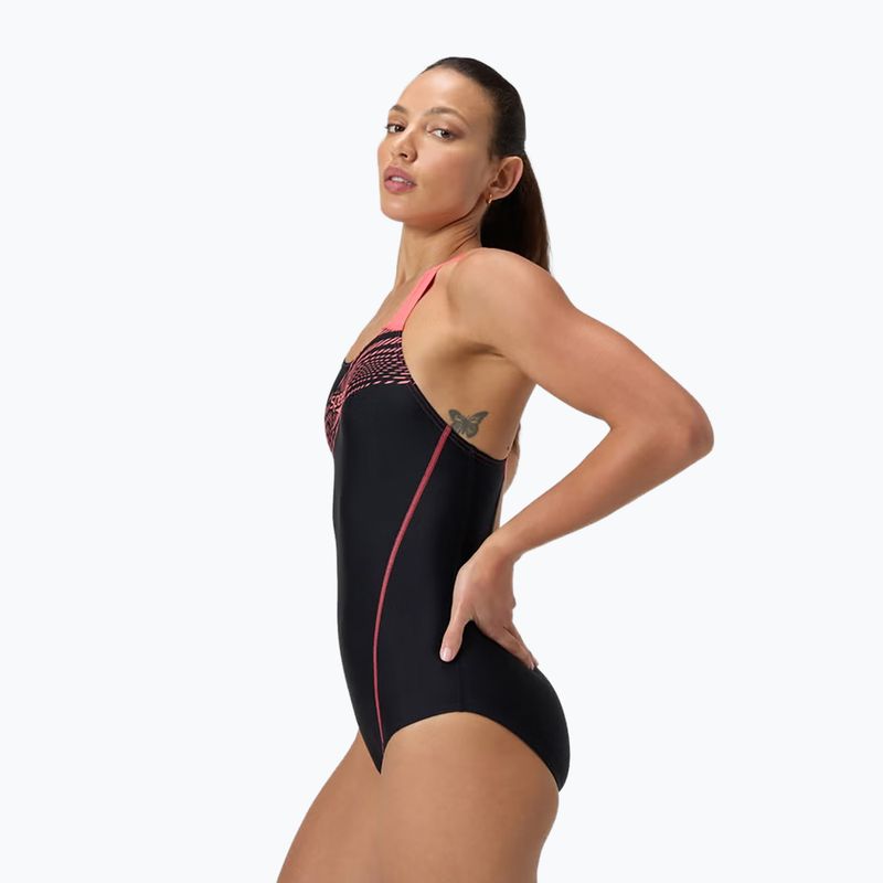 Costum de baie întreg pentru femei Speedo Medley Logo Medalist coral sands 8