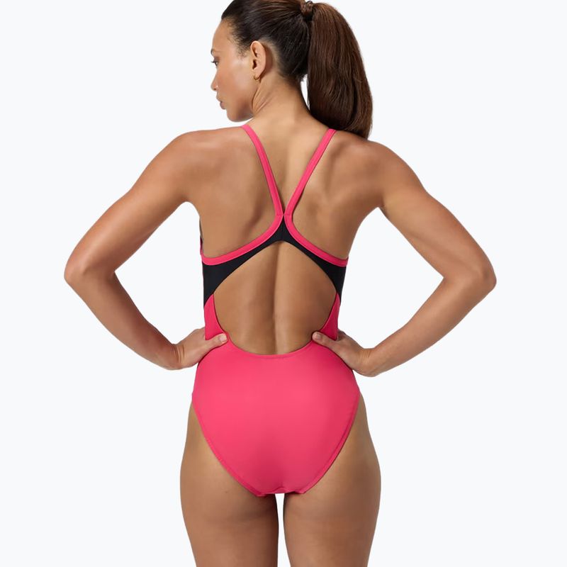 Costum de baie întreg pentru femei Speedo Solid Racerback raspberry fill/vermilion/punch 3