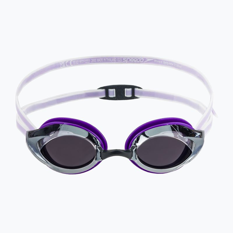 Ochelari de înot pentru femei Speedo Vanquisher 3.0 Mirrored purple haze/iris/silver mirror 2