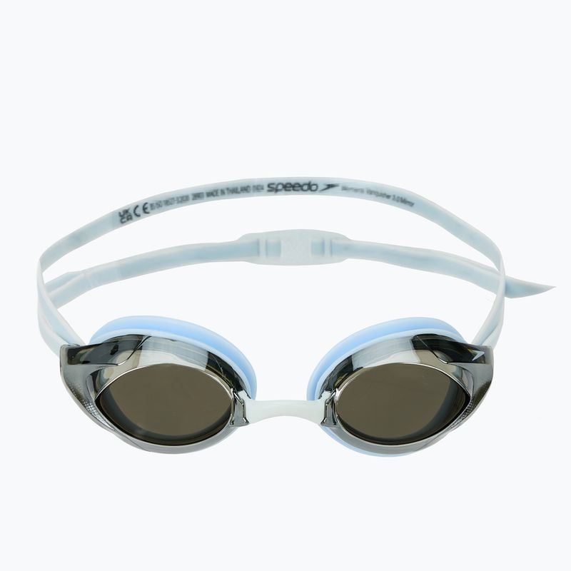 Ochelari de înot pentru femei Speedo Vanquisher 3.0 Mirrored hawaiian sky/grey/silver mirror 2