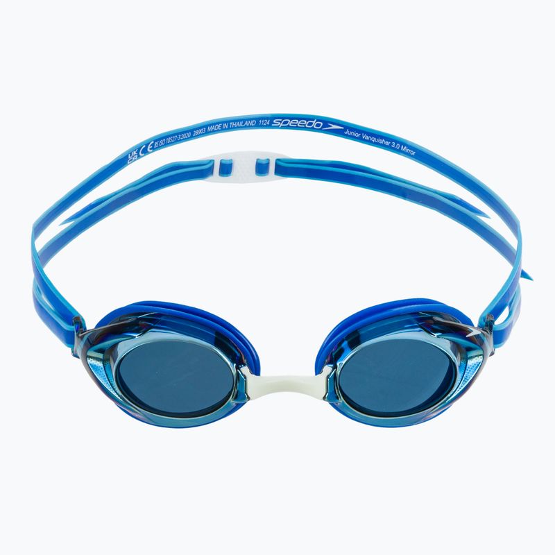 Ochelari de înot pentru copii Speedo Vanquisher 3.0 Mirror cobalt pop / cobalt / gold mirror 2