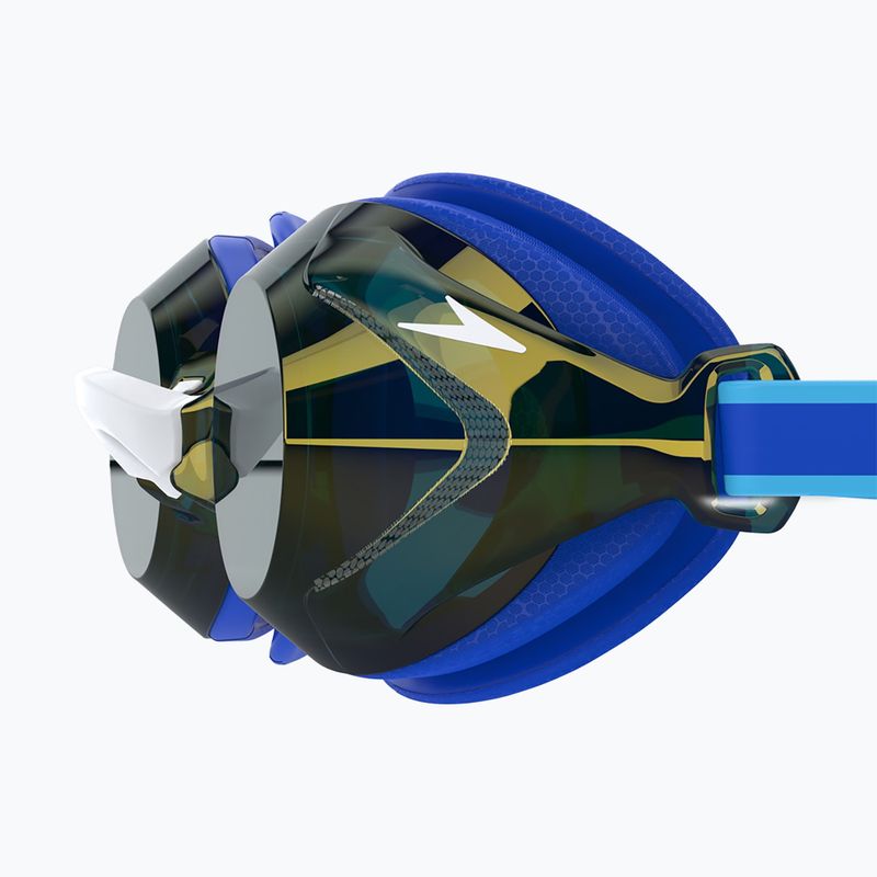 Ochelari de înot pentru copii Speedo Vanquisher 3.0 Mirror cobalt pop / cobalt / gold mirror 4
