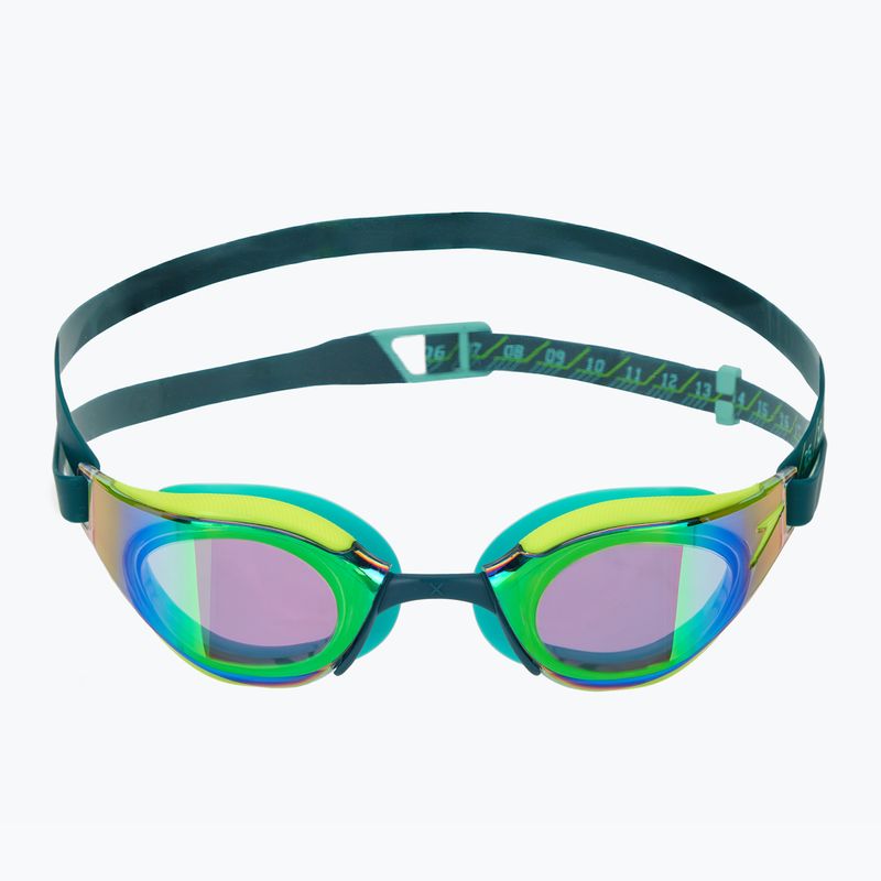 Ochelari de înot Speedo Fastskin Hyper Elite Mirror hyper yellow/steel/emerald mirror 2