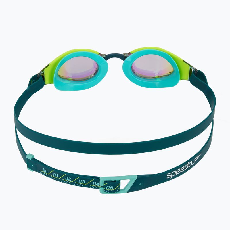 Ochelari de înot Speedo Fastskin Hyper Elite Mirror hyper yellow/steel/emerald mirror 4