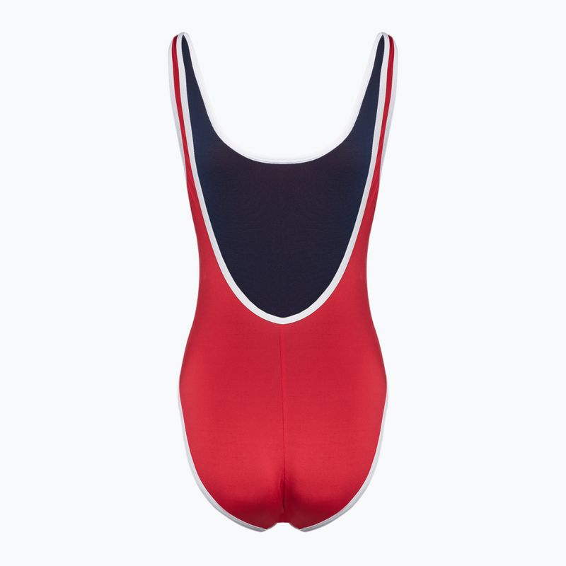 Costum de înot dintr-o piesă pentru femei Speedo Solid Bound Scoop high risk red 2