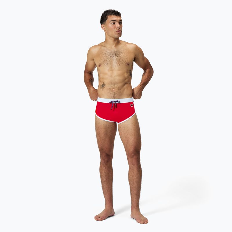 Pantaloni scurți de baie pentru bărbați Speedo Jetstream Retro Logo Brief high risk red 2