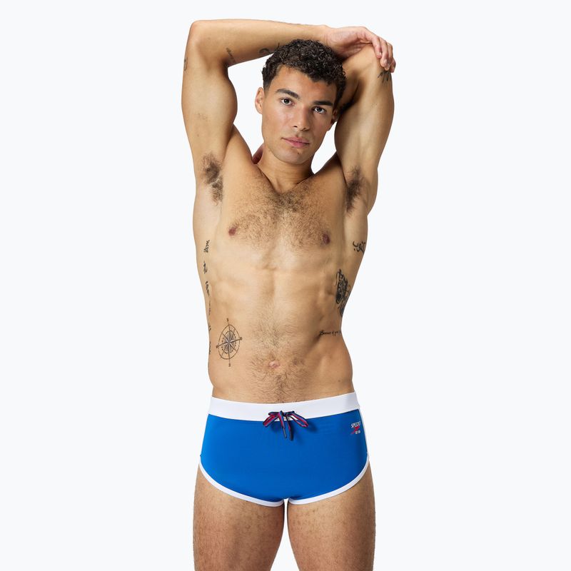 Pantaloni scurți de baie  pentru bărbați Speedo Jetstream Retro Logo Brief turkish sea
