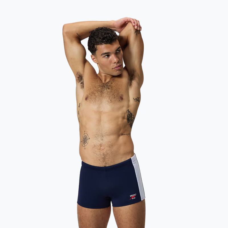 Boxeri de înot pentru bărbați Speedo Colorblock Square Leg peacot 7