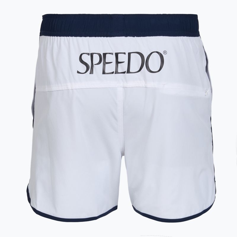 Pantaloni scurți de înot pentru bărbați Speedo Jetstream Retro Logo Volley 16" white 2