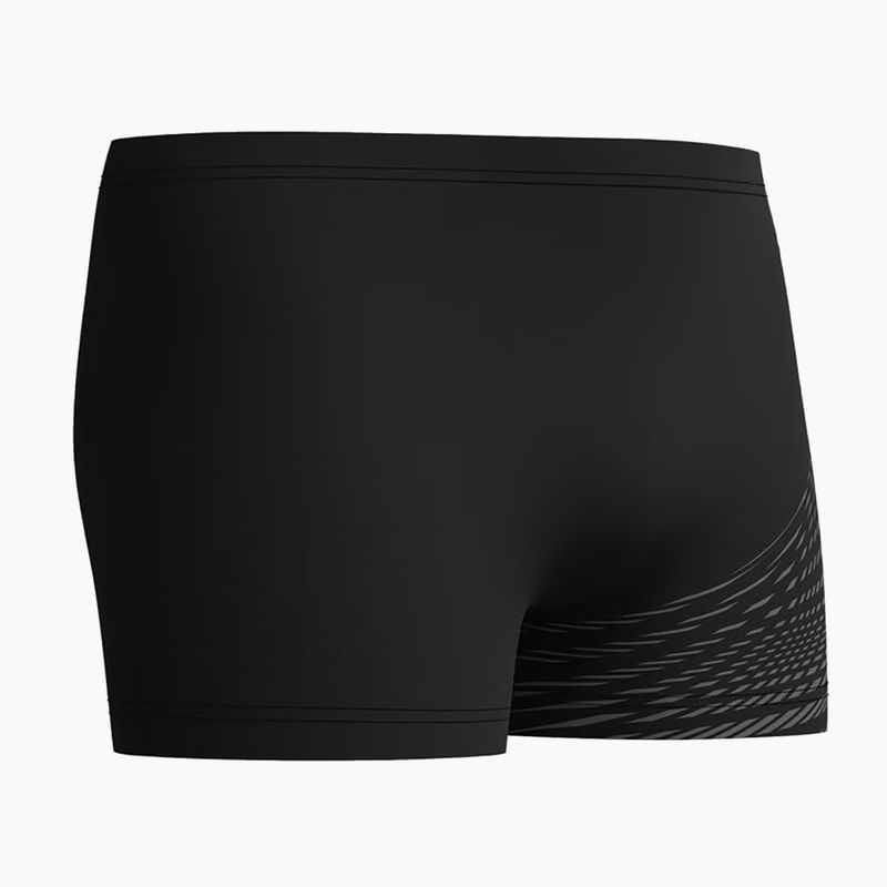 Boxeri de înot pentru bărbați Speedo Medley Logo Aquashort black/usa charcoal 3