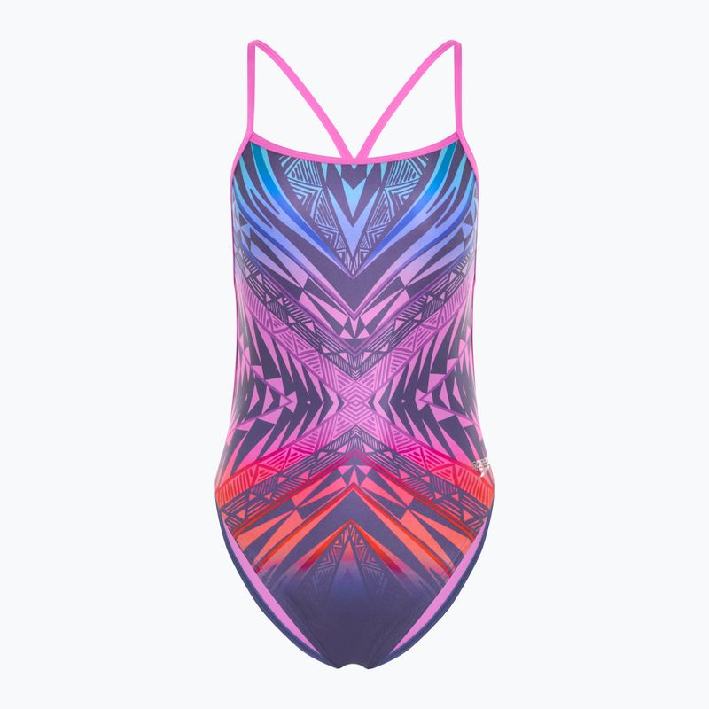Costum de baie dintr-o piesă pentru femei Speedo Placement Digital Vback balance blend/hapuna blue