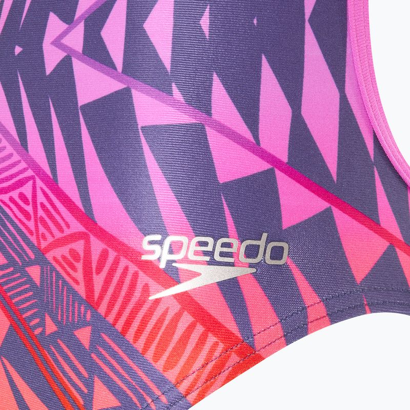 Costum de baie dintr-o piesă pentru femei Speedo Placement Digital Vback balance blend/hapuna blue 3