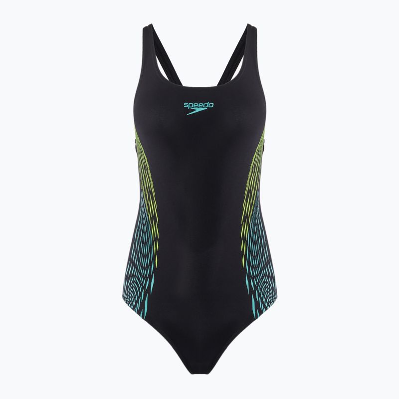 Costum de înot dintr-o piesă Speedo Placement Muscleback hyper yellow
