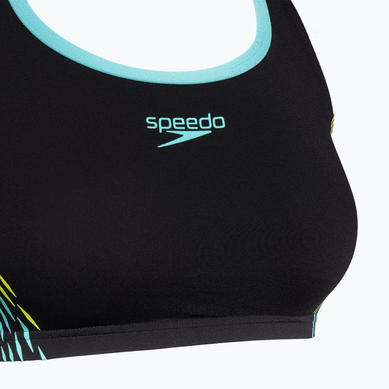 Costum de înot din două piese pentru femei  Speedo Placement hyper yellow 3