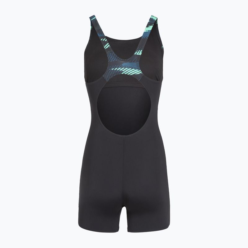 Costum de baie întreg pentru femei Speedo HyperBoom Splice Legsuit dark teal 2