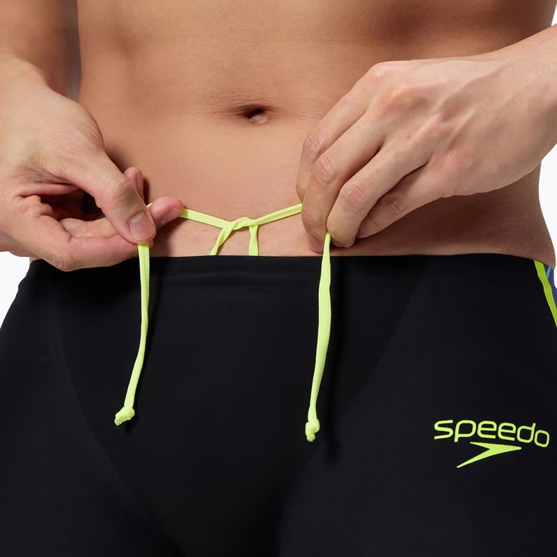 Jammere de înot pentru bărbați Speedo Fastskin LZR Intent 2.0 Jammer black/molten blur/hyper yellow 6