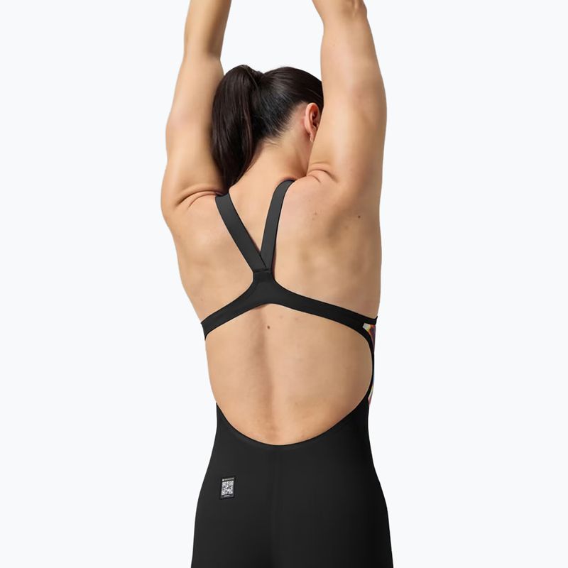 Costum de baie întreg pentru femei Speedo Fastskin LZR Pure Valor 2.0 Openback Kneeskin black/molten blur 6