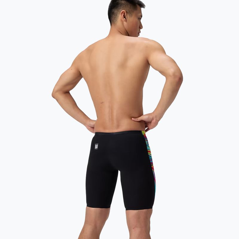 Jammeri de înot pentru bărbați Speedo Fastskin LZR Pure Valor 2.0 Jammer molten black/molten blur 3
