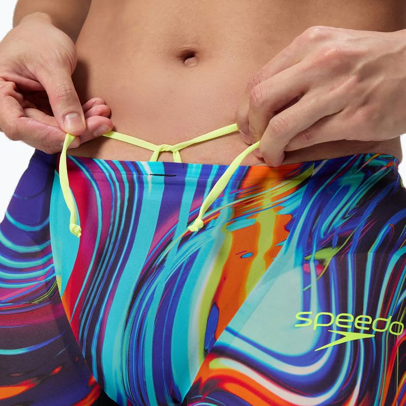 Jammeri de înot pentru bărbați Speedo Fastskin LZR Pure Valor 2.0 Jammer molten black/molten blur 6