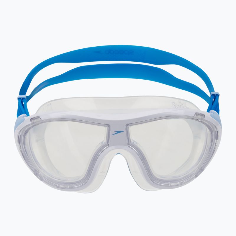 Mască de înot Speedo Biofuse 2.0 white / clear 2