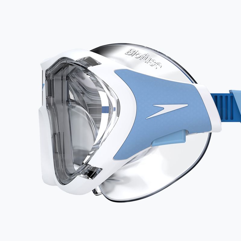 Mască de înot Speedo Biofuse 2.0 white / clear 4