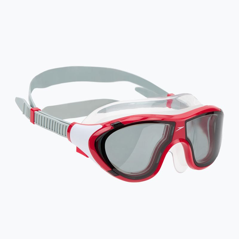 Mască de înot pentru copii Speedo Biofuse 2.0 high risk red / smoke