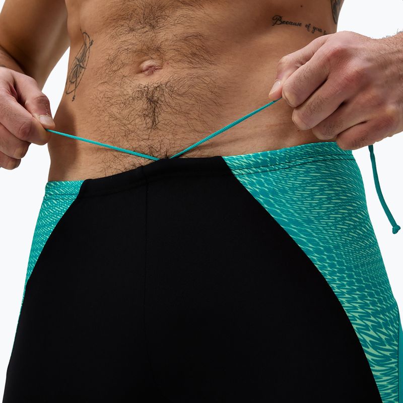 Jammeri de înot pentru bărbați Speedo Endurance+ MAX Splice Jammer negru/gem turcoaz 5