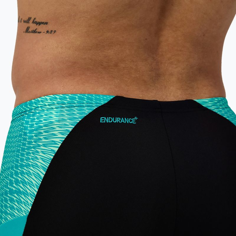 Jammeri de înot pentru bărbați Speedo Endurance+ MAX Splice Jammer negru/gem turcoaz 6