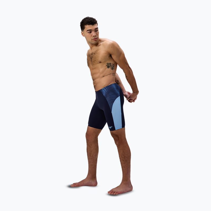 Jammeri de înot pentru bărbați Speedo Endurance+ MAX Splice Jammer navy/sugar blue 2