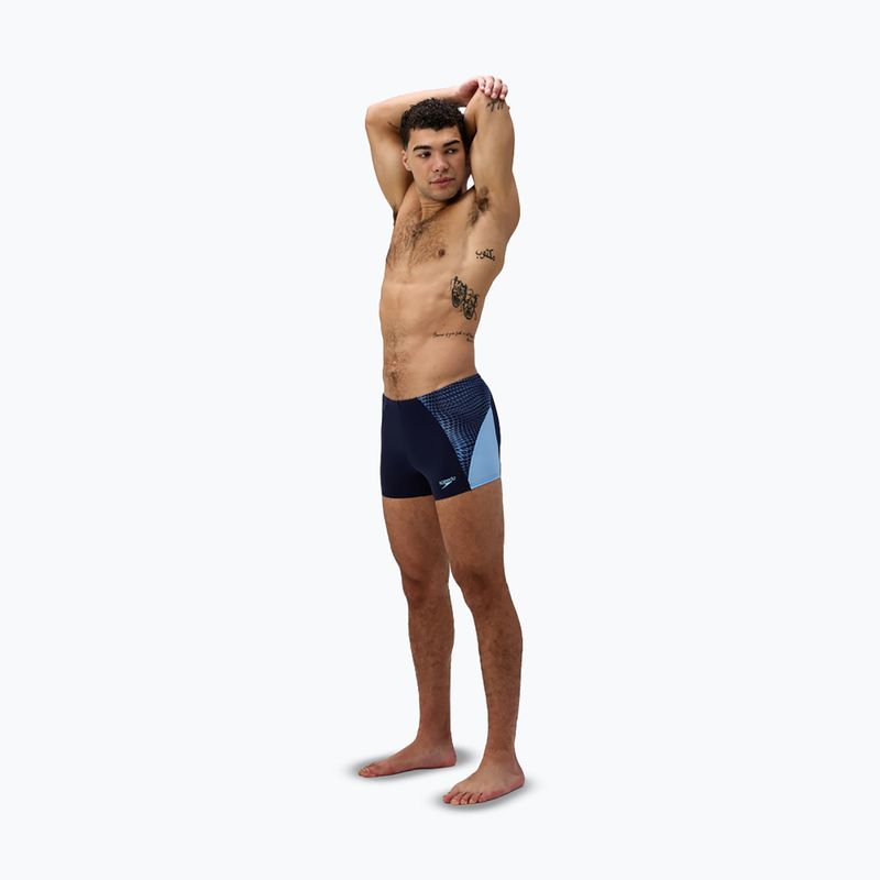 Boxeri de înot pentru bărbați Speedo Endurance+ MAX Splice Aquashort navy/sugar blue 2