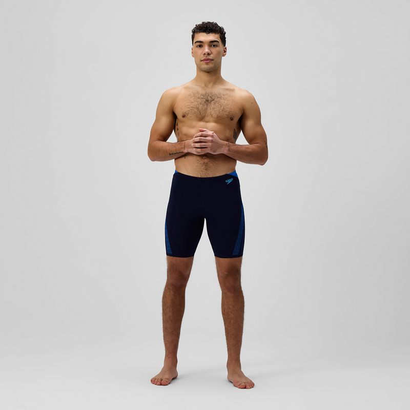 Jamere de înot pentru bărbați Speedo Hyper Boom Splice peacoat/lagoon blue 2