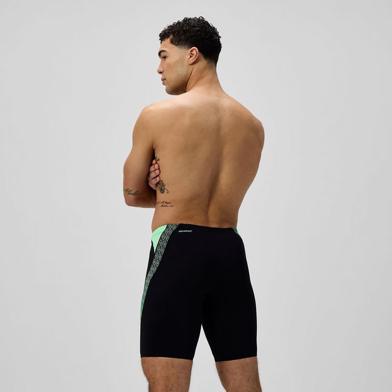 Jamere de înot pentru bărbați Speedo Hyper Boom Splice negru/verde alfalfa 3