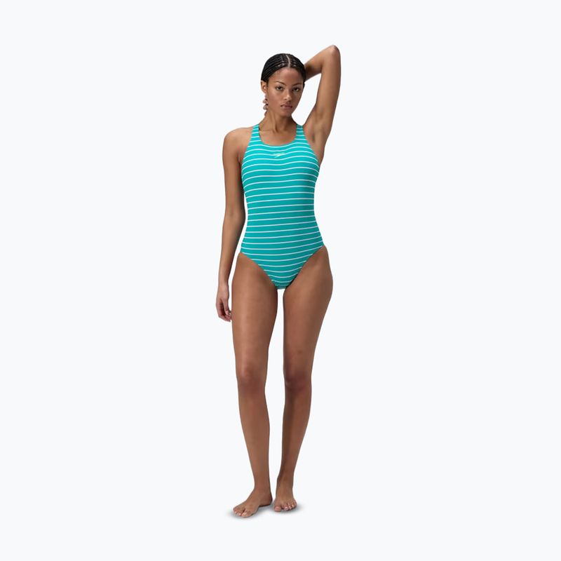 Costum de baie întreg pentru femei Speedo Eco Endurance+ Printed Medalist turquoise gem 2